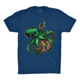 Kraken Booze Cool Blue Tee Shirt Union