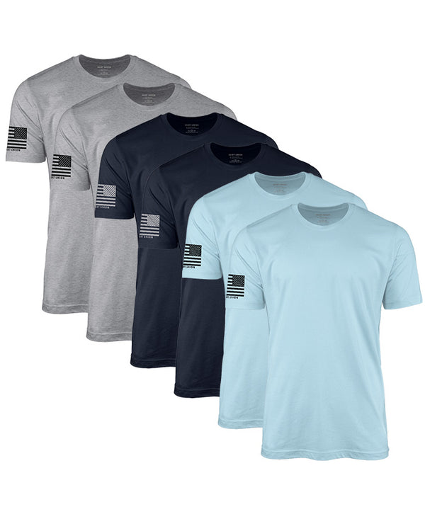 Steel & Sky Flag T-Shirt Bundle (6 Pack)