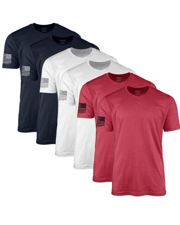 The Freedom Pack Flag T-Shirt Bundle (6 Pack)