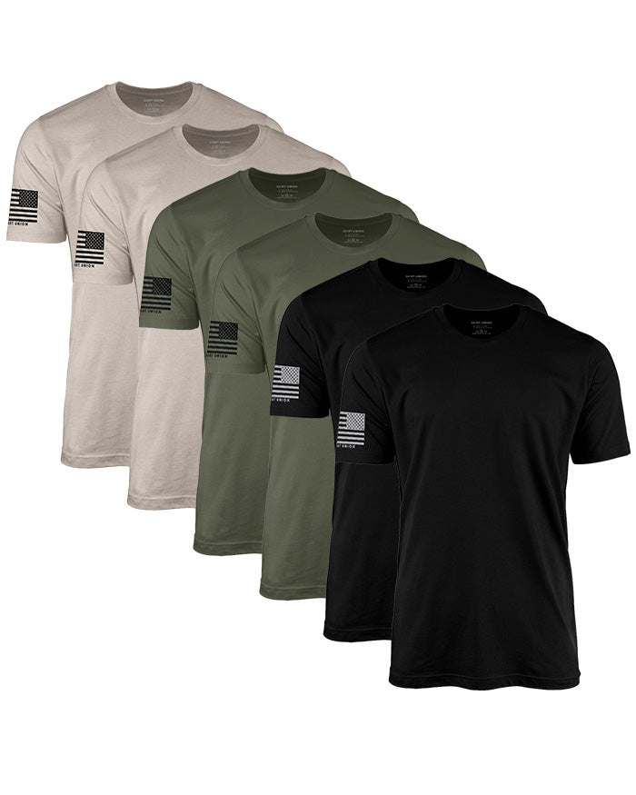 The Patriot Pack Flag T-Shirt Bundle (6 Pack)