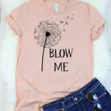Blow Me Heather Peach T-Shirt