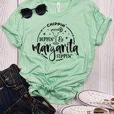 Chippin Dippin Margarita Sippin Mint T-Shirt