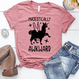 Majestically Awkward Unicorn Llama T-Shirt