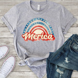 Merica Vintage Light Grey T-Shirt