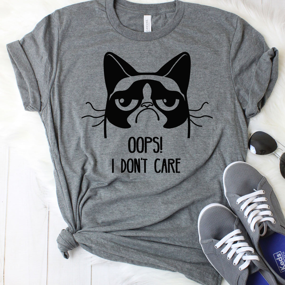 Oops I Don't Care Grumpy Cat T-Shirt