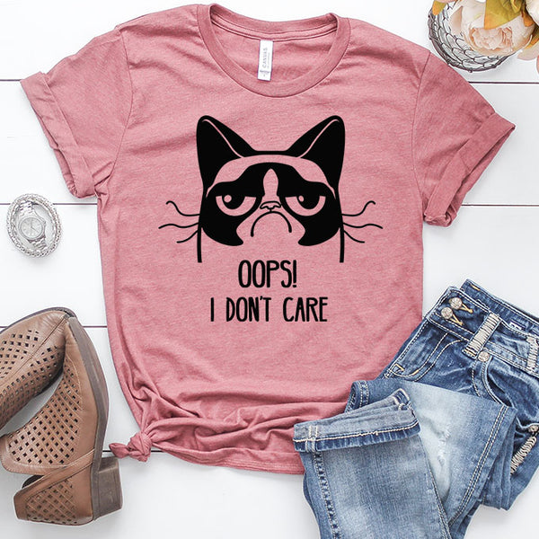 Oops I Don't Care Grumpy Cat T-Shirt