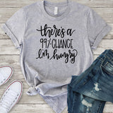 There's a 99% Chance I'm Hungry T-Shirt