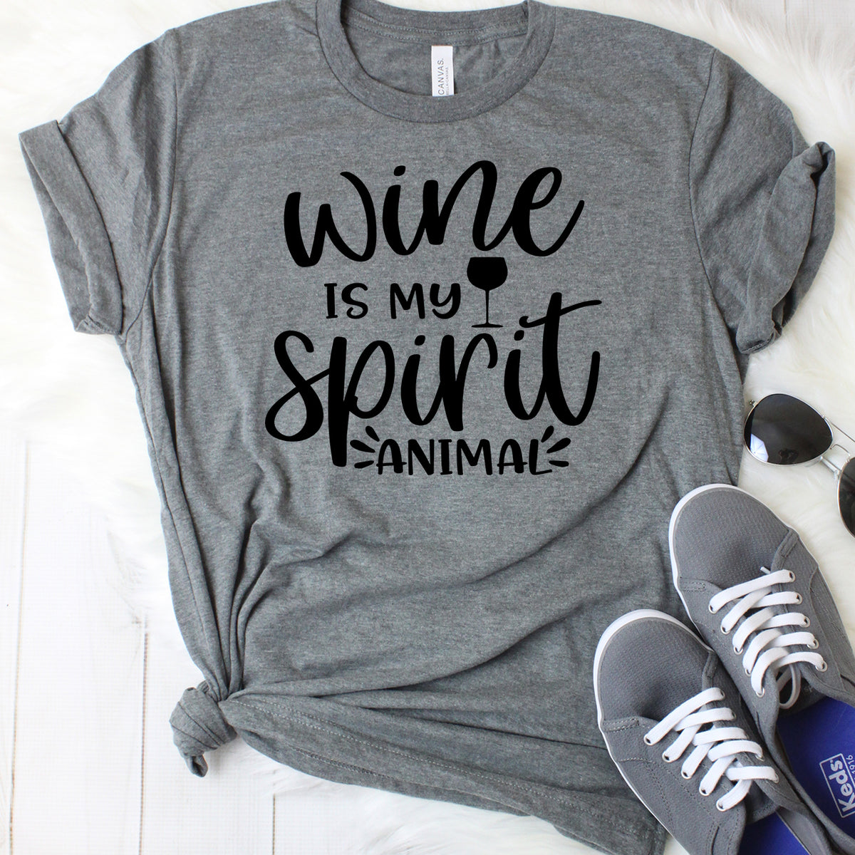 Wine is my Spirit Animal T-Shirt